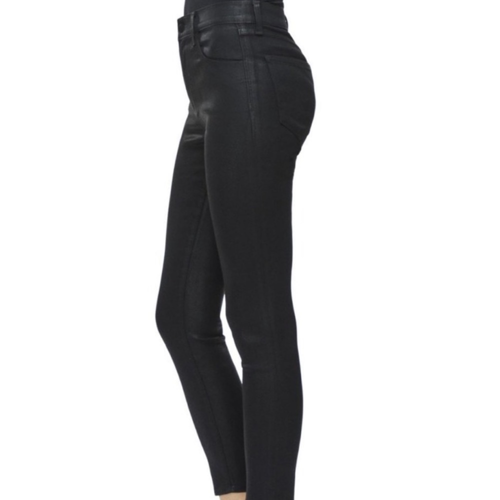 J Brand ALANA Hi Rise Crop Skinny Black Stocking 30